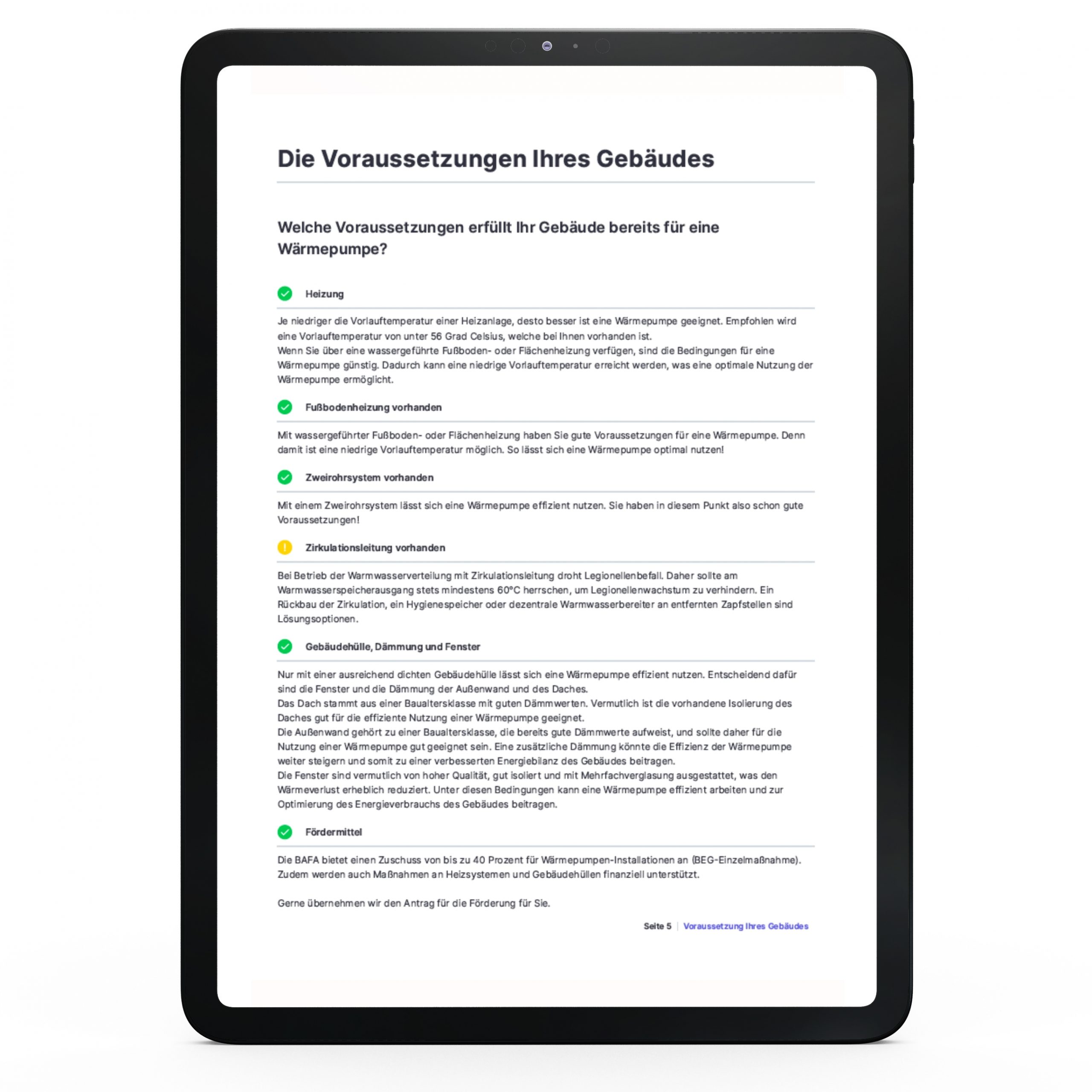 Aircona-Wärmepumpen-Check-Voraussetzungen